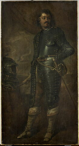 Portrait d'un homme en armure