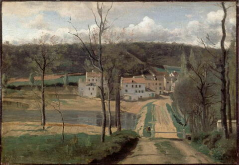 Ville-d'Avray. L'étang, la maison Cabassud et l'extrémité de la propriété Corot., image 3/3