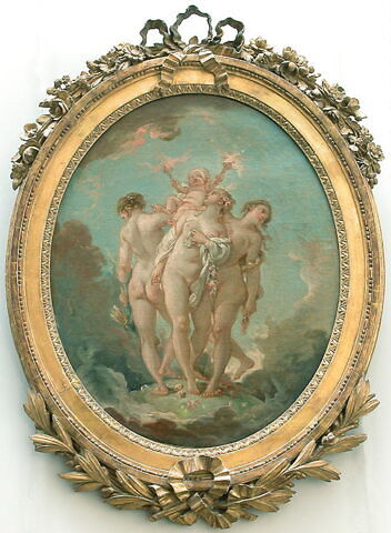 Les trois Grâces supportant l' Amour., image 3/3