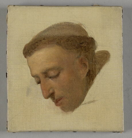Étude de la tête d'un moine