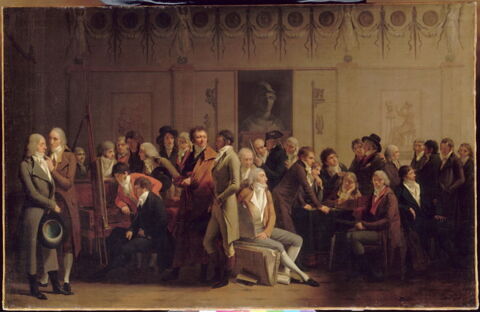 Réunion d'artistes dans l'atelier d'Isabey., image 3/5