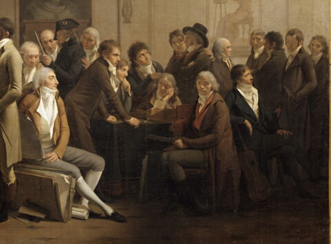 Réunion d'artistes dans l'atelier d'Isabey., image 5/5