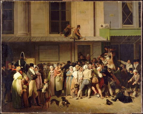 L'entrée du théâtre de l'Ambigu-Comique à une représentation gratis., image 3/3