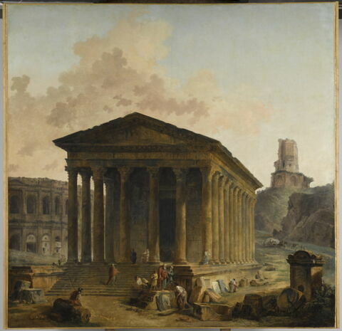 La Maison carrée, les arènes et la tour Magne à Nîmes