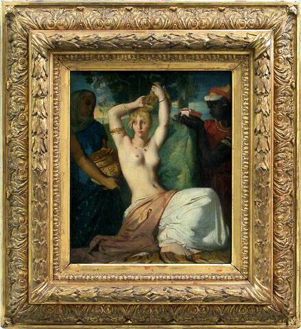 Esther se parant pour être présentée au roi Assuérus, dit aussi La toilette d'Esther., image 3/3