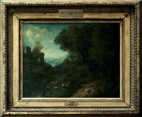 Paysage avec une ruine. Bergers et troupeaux au bord d'un ruisseau, image 5/6