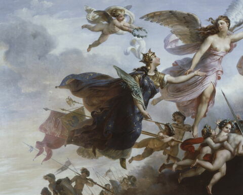 Plafond : La France victorieuse à Bouvines (1214)., image 4/4