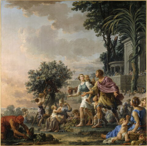 Libéralité de Cimon l'Athénien invitant le peuple à prendre les fruits de ses jardins.(Plutarque, Vie de Périclès), image 2/5