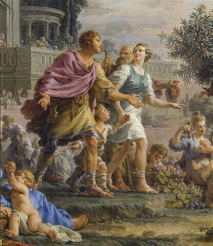 Libéralité de Cimon l'Athénien invitant le peuple à prendre les fruits de ses jardins.(Plutarque, Vie de Périclès), image 4/5