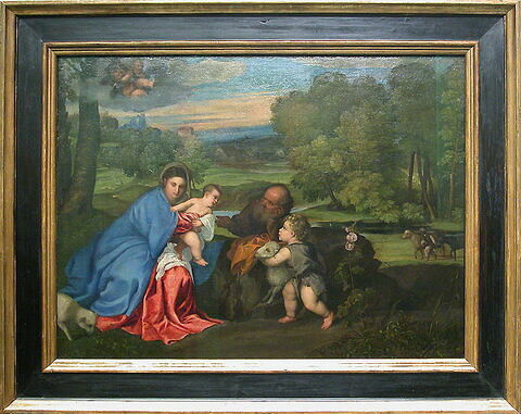 Le Repos de la Sainte Famille avec le petit saint Jean Baptiste, image 9/10