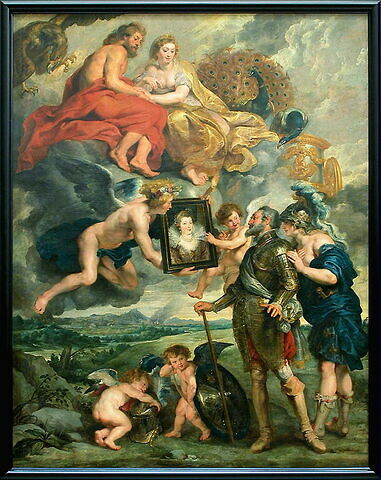 Henri IV reçoit le portrait de Marie de Médicis et se laisse désarmer par l’Amour, image 2/6