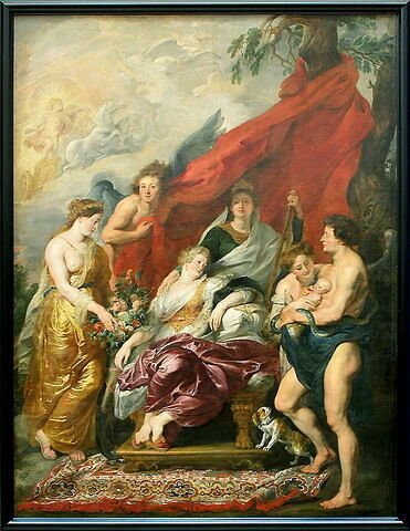 La Naissance du Dauphin (futur Louis XIII) à Fontainebleau, le 27 septembre 1601, image 2/5