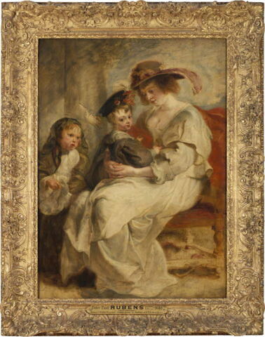 Portrait d’Hélène Fourment (1614-1673), la deuxième femme de l’artiste, et leurs enfants, Clara Johanna (née en 1632) et Frans (né en 1633), image 3/4