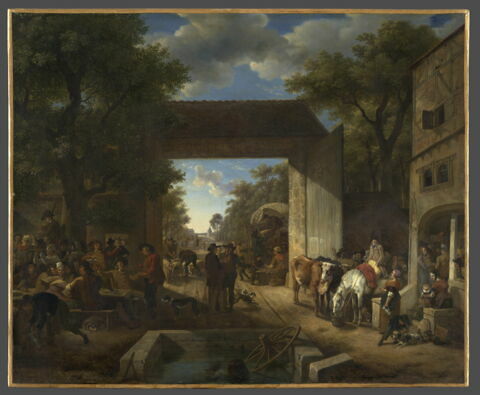 Une Foire à la porte d'une auberge.