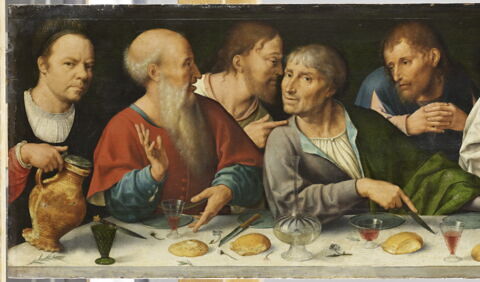 Retable de la Déploration du Christ : La Cène., image 2/8