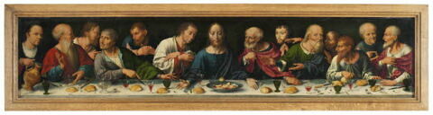 Retable de la Déploration du Christ : La Cène., image 5/8