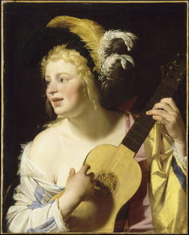 Femme jouant de la guitare, image 3/3