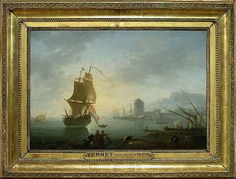 Marine, le midi; Les pêcheurs tirant un filet, image 3/4