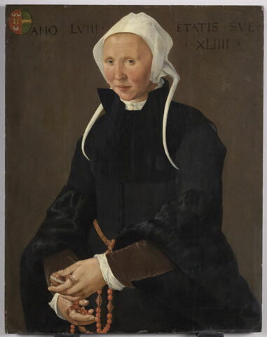 Portrait de femme âgée de 44 ans en 1558