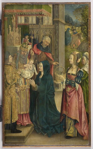 La présentation au Temple. Saint Victor (ou Saint Maurice?)