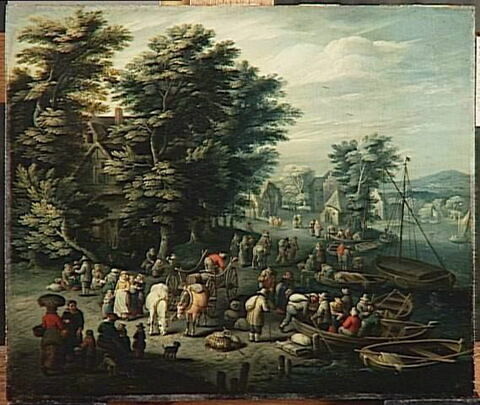 Paysans près d'un cours d'eau, image 4/5