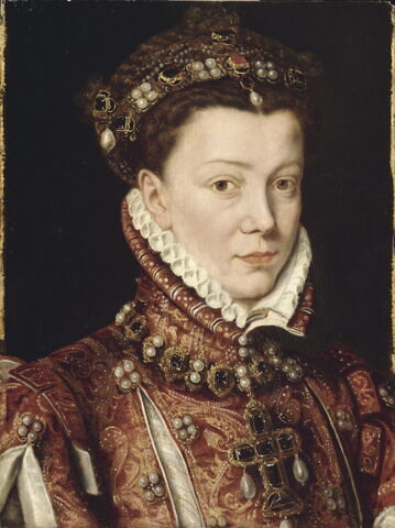 Portrait d'Élisabeth de Valois (1545 1568), fille de Henri II, roi de France, femme de Philippe II, roi d'Espagne, image 5/5