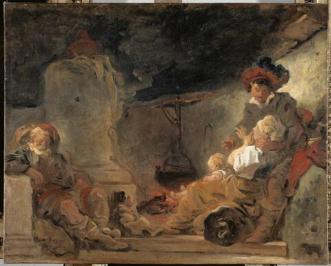 Scène nocturne, dite Le Songe du mendiant, image 3/3