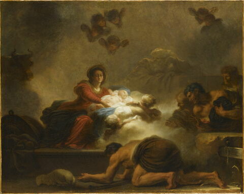 L'Adoration des bergers.