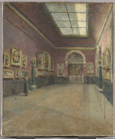 Vue de la salle des Sept Mètres au musée du Louvre