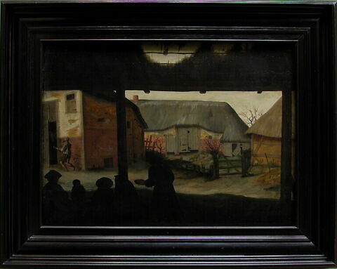 Mendiants dans une cour de ferme, par un matin d'hiver, image 2/3