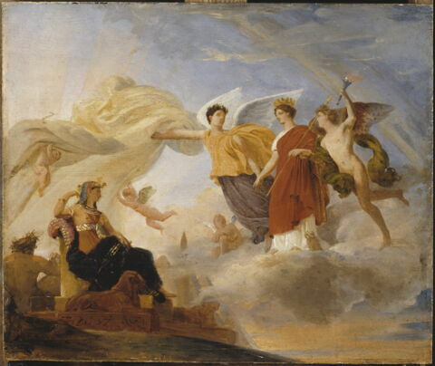 L'Étude et le Génie dévoilent l'antique Égypte à la Grèce, esquisse, image 4/4