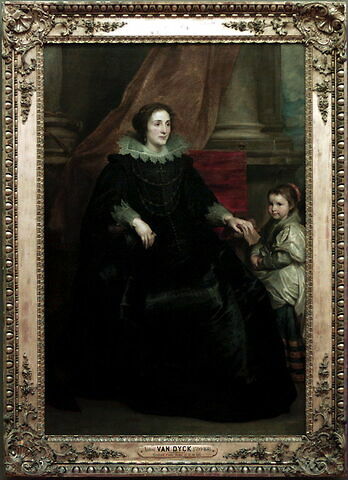 Portrait d'une dame de qualité et de sa fille. Pendant de l'INV. 1242, image 2/3