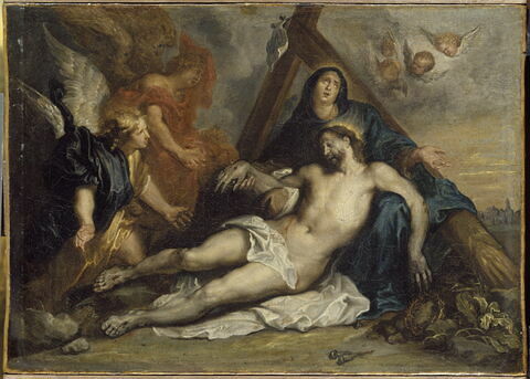 Le Christ mort pleuré par la Vierge et des anges, image 4/5