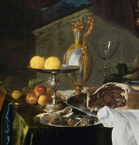 Fruits et riche vaisselle sur une table, dit autrefois Un dessert, image 6/6
