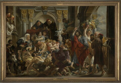 Jésus chassant les marchands du Temple, image 2/8