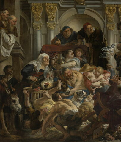 Jésus chassant les marchands du Temple, image 4/8