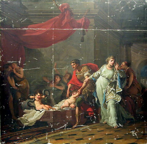 Hercule enfant étouffant deux serpents dans son berceau, image 3/3