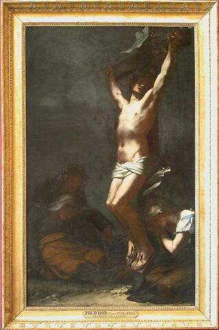 Le Christ sur la croix. La Madeleine et la Vierge sont à ses pieds, image 2/3