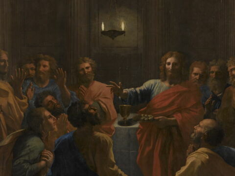 Jésus Christ instituant l'Eucharistie, image 4/6