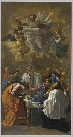 Saint François-Xavier rappelant à la vie la fille d'un habitant de Cangoxima [Kagoshima], au Japon