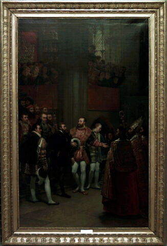 Charles Quint reçu par François Ier à l'abbaye de Saint-Denis, en 1540, image 2/2