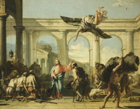Jésus guérissant le paralytique de Bethesda ou La Piscine probatique, image 2/4
