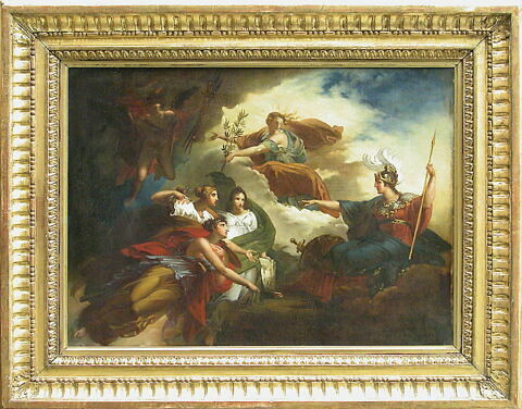 La France, sous les traits de Minerve, protégeant les Arts, image 2/2