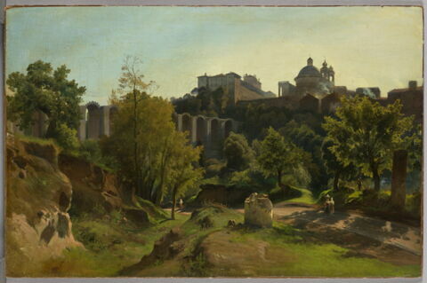 Vue d'Arricia, aux environs de Rome, dans les monts Albains