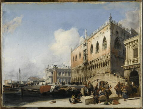 Vue de Venise. Le Quai des Esclavons et le Palais des Doges, image 2/5