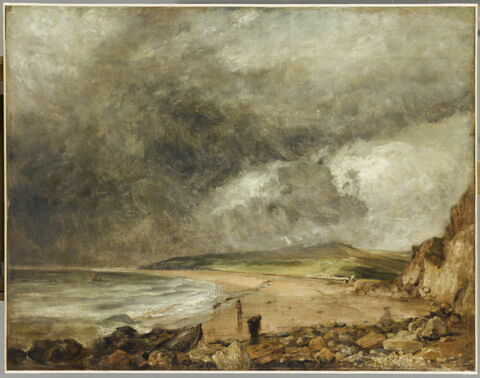 La baie de Weymouth à l'approche de l'orage