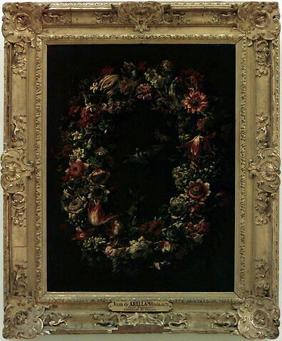 Guirlande de fleurs, oiseaux et papillon, image 2/2