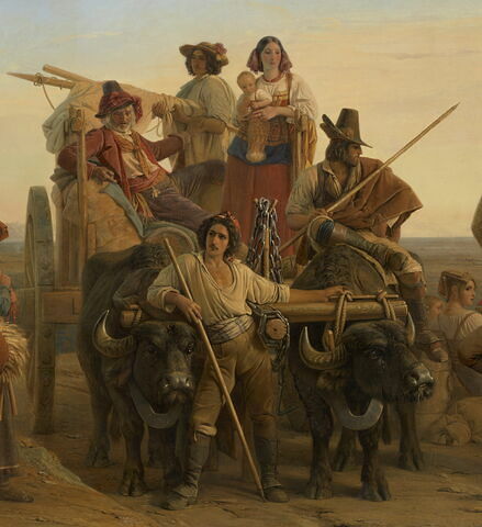 L'arrivée des moissonneurs dans les marais Pontins, image 2/15