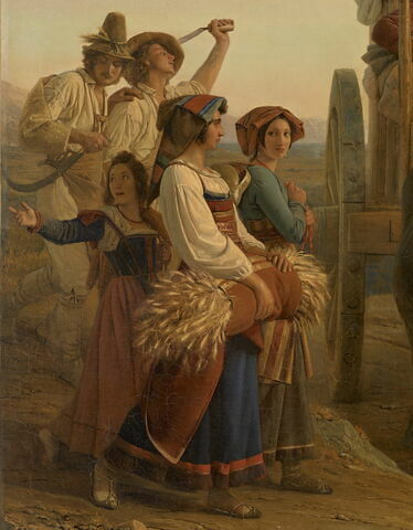 L'arrivée des moissonneurs dans les marais Pontins, image 4/15