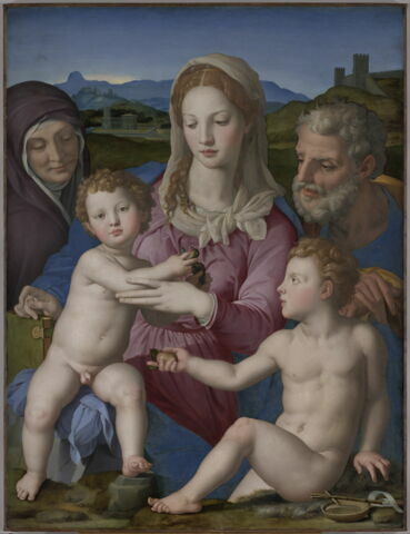 La Sainte Famille avec sainte Élisabeth et le petit saint Jean Baptiste